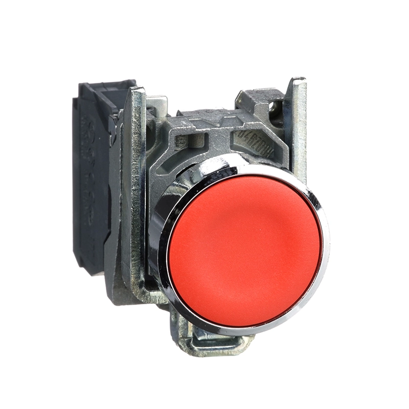 Piloto luminoso metálico rojo con LED 24VCA/CC